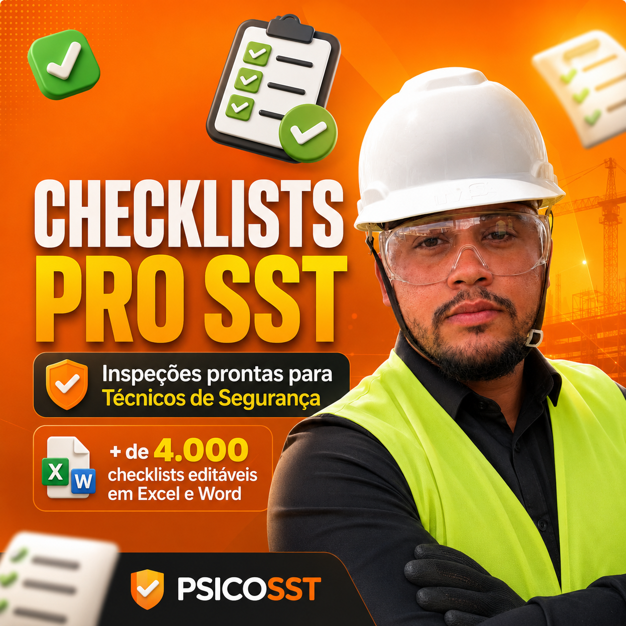 Checklists Pro SST com mais de 4000 checklists editáveis em Excel e Word