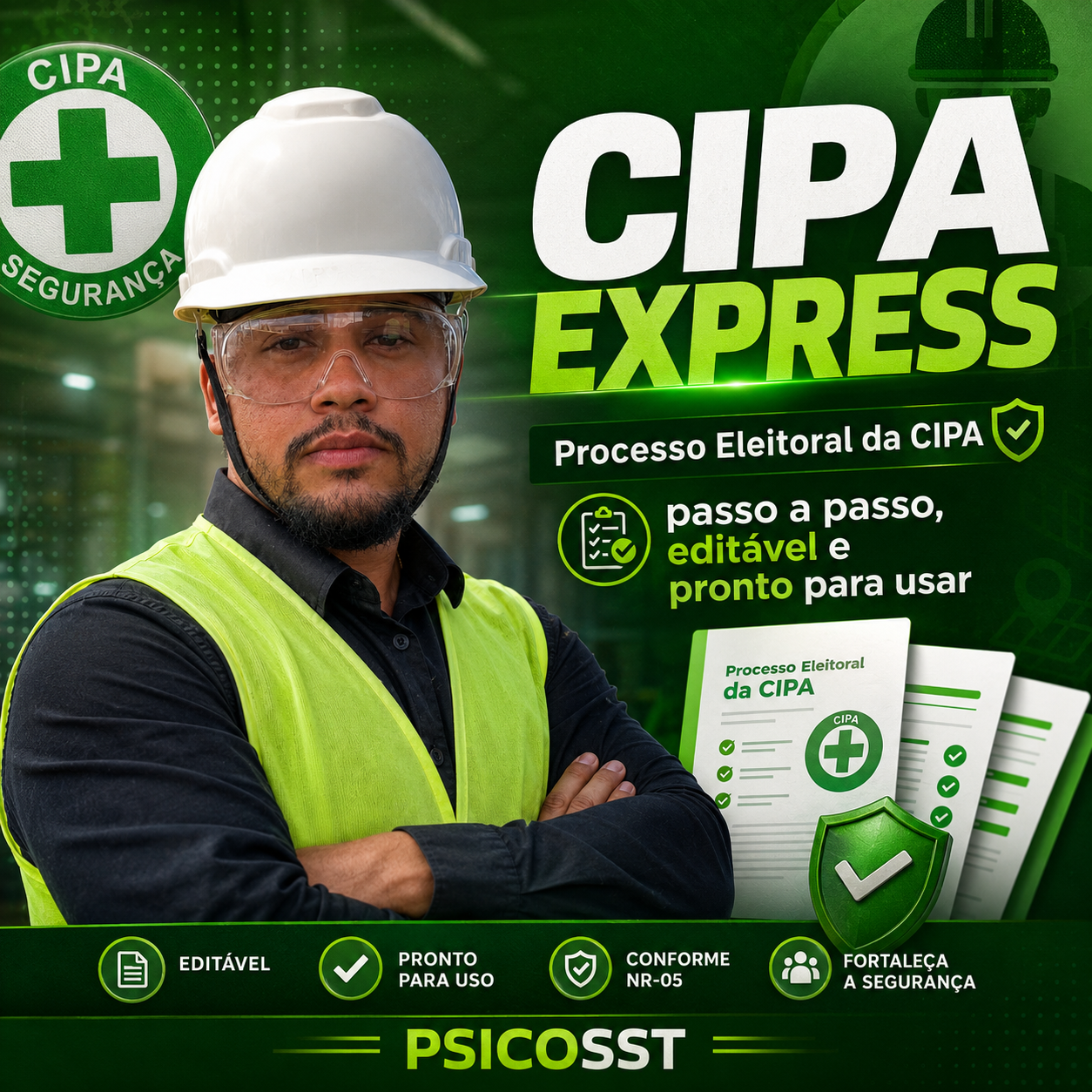 CIPA Express, processo eleitoral da CIPA passo a passo e editável